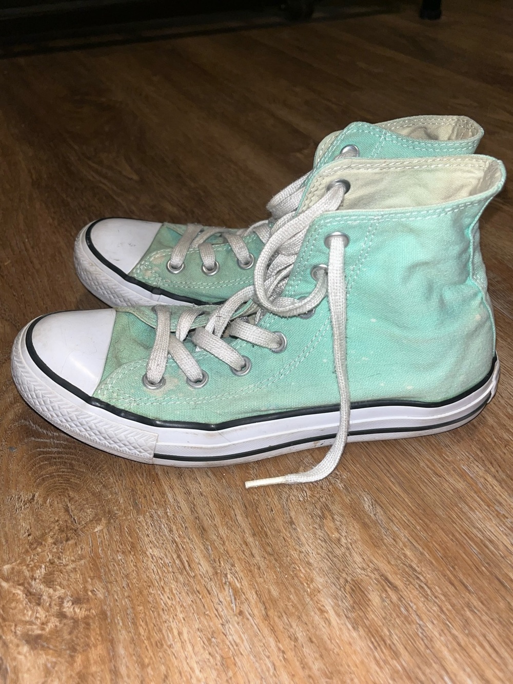 Mint Green Converse High Tops